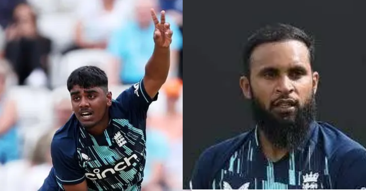 <p>Adil Rashid gives young Rehan Ahmed some sound advice: "Keep it simple and express yourself."</p>

